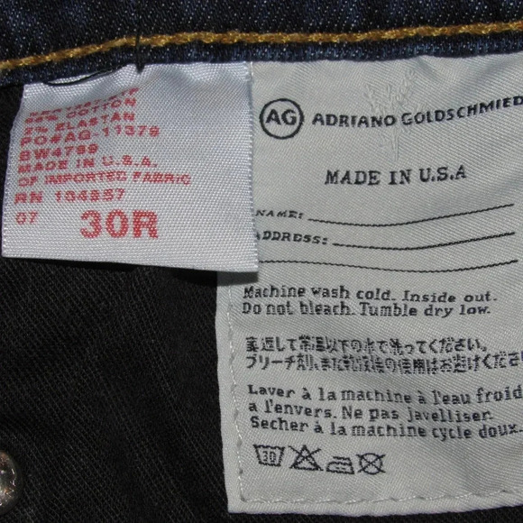 AG Adriano Goldschmied Boot Cut Jeans  Size 30R - Picture 6 of 6